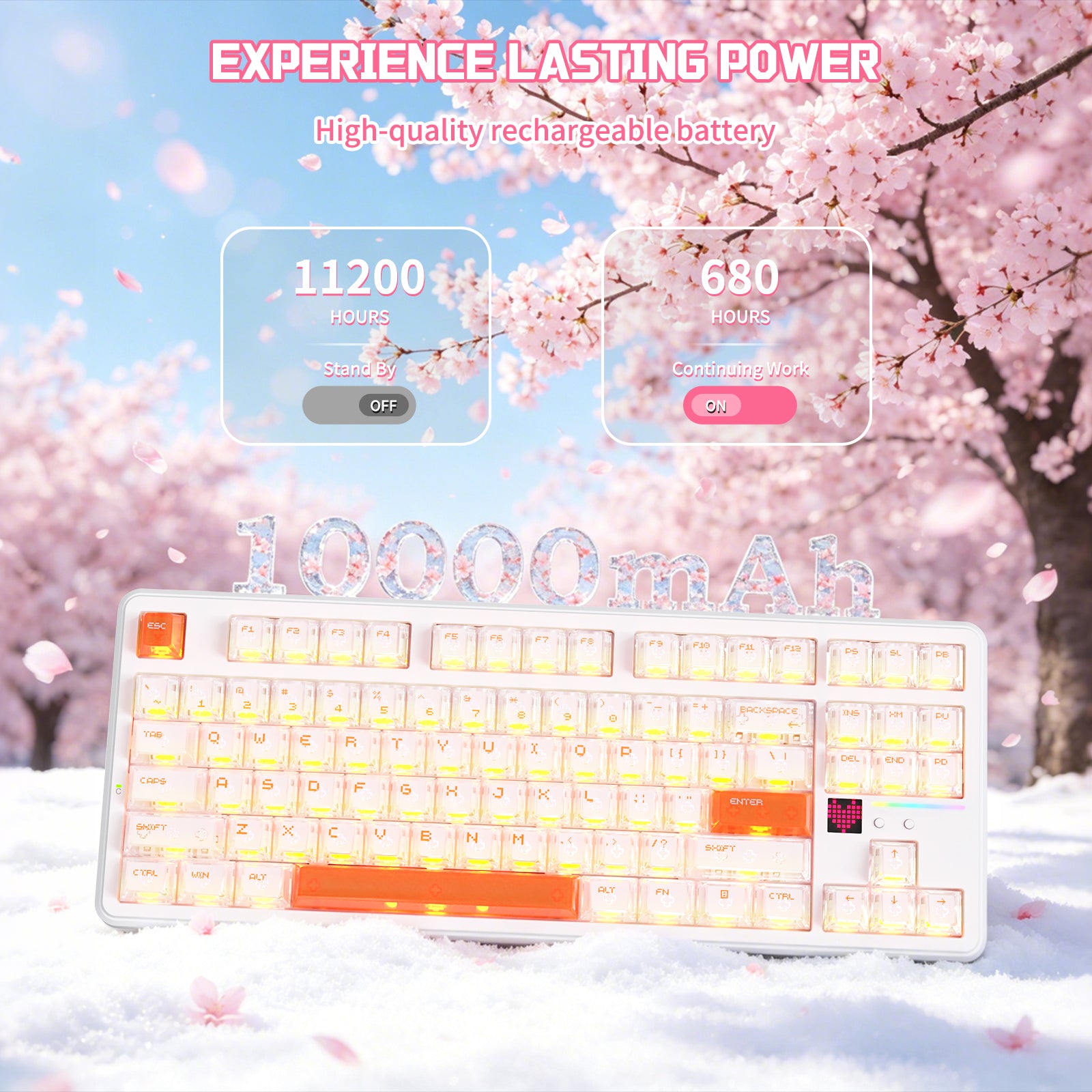 ATTACK SHARK X87 ULTRA Wireless Mechanical Keyboard With 8K Wireless Receiver