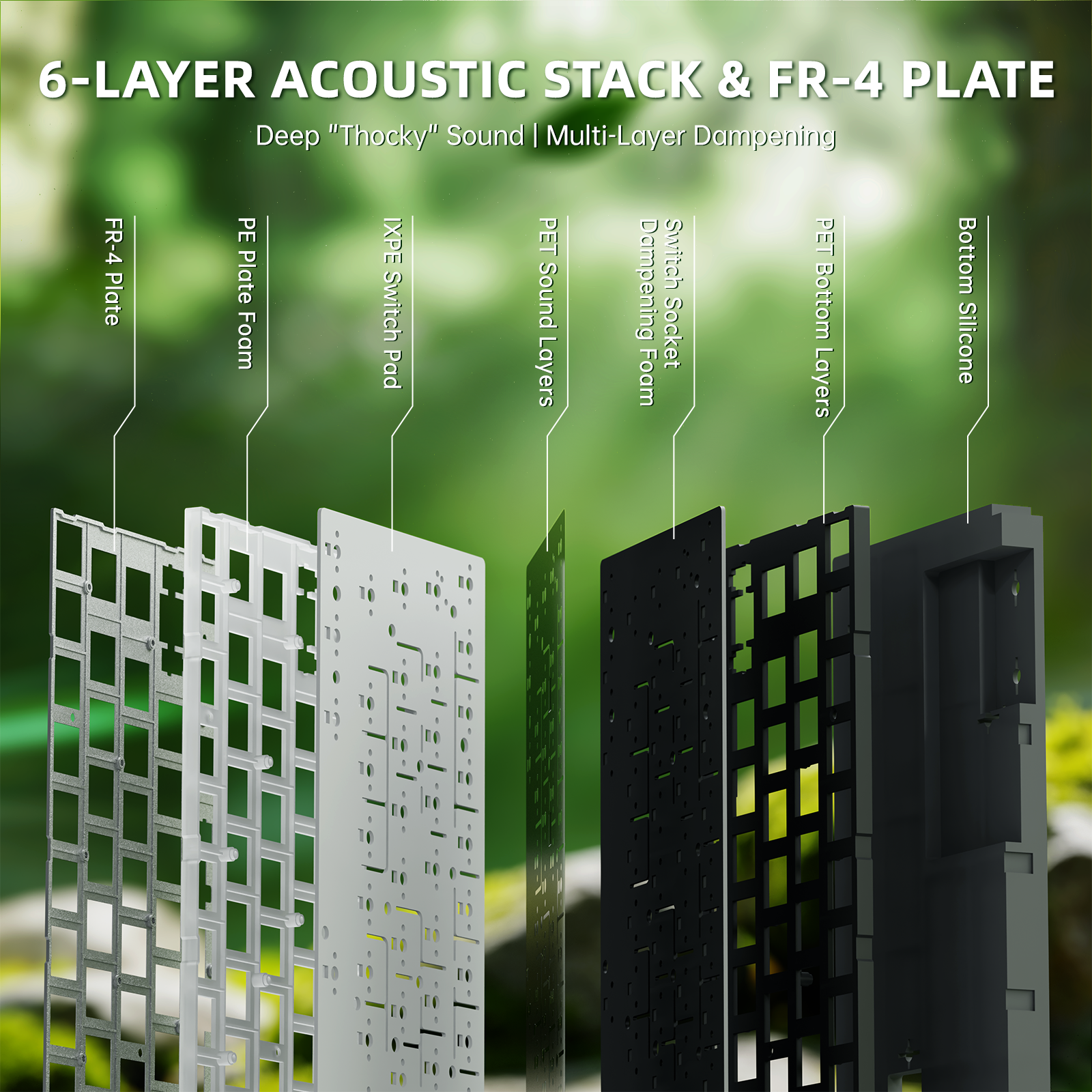 ATTACK SHARK R68 HE Carbon Fiber Rapid Trigger Keyboard Magnetic Switch