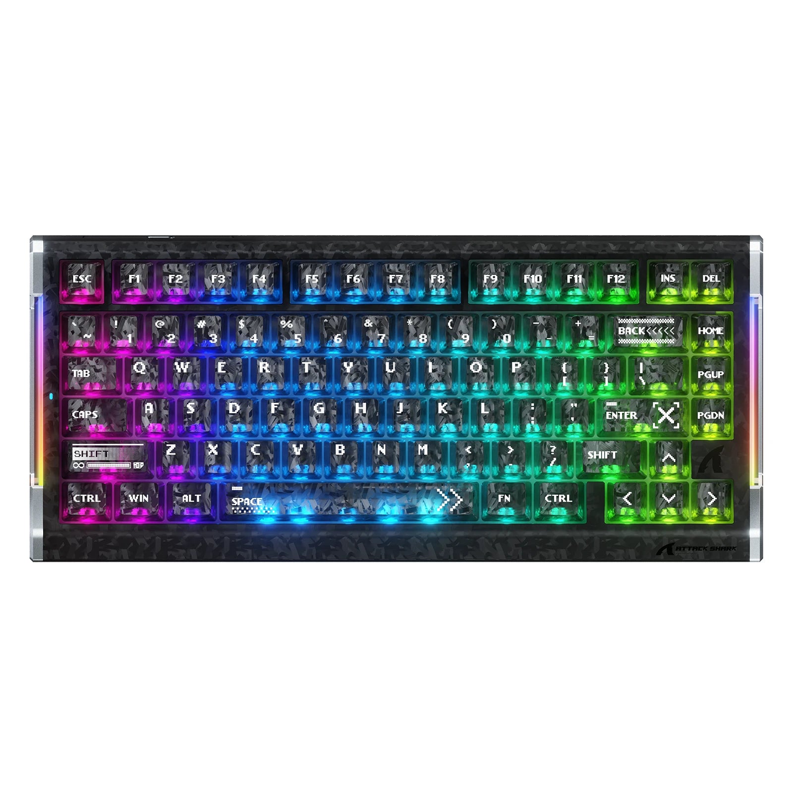 Pre Order: ATTACK SHARK R86 HE Carbon Fiber Rapid Trigger Keyboard Magnetic Switch