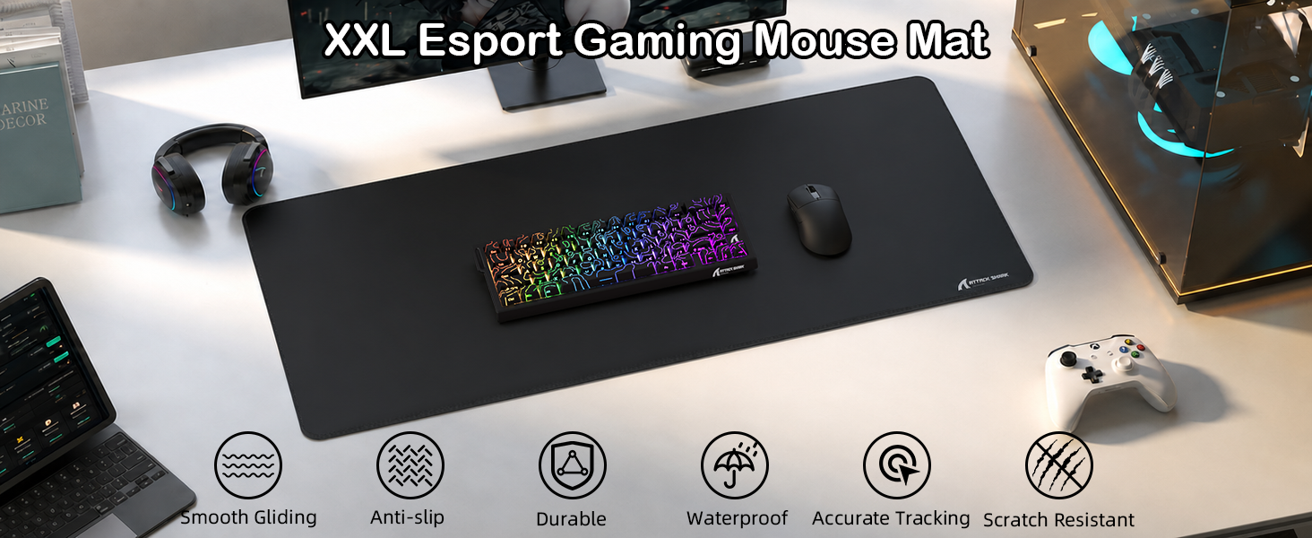 ATTACK SHARK CM02PRO eSport Gaming Mousepad (900x400x4 MM)