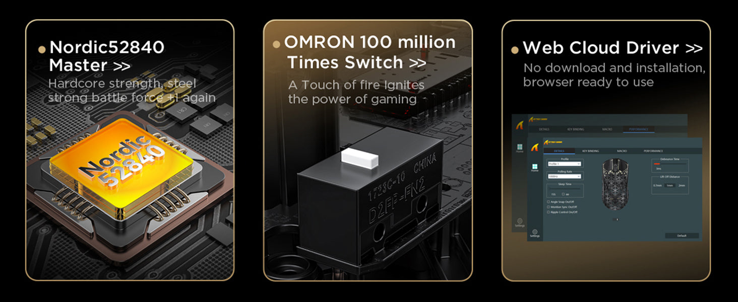 ATTACK SHARK R5 Ultra Carbon Fiber Wireless 8K PAW3950MAX Gaming Mouse