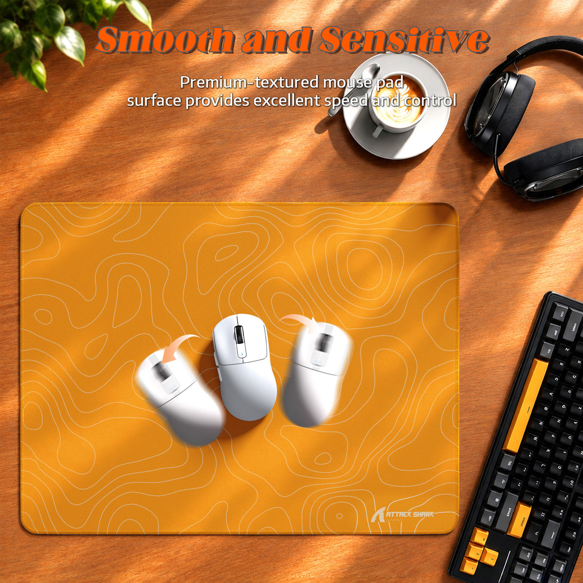 ATTACK SHARK CM02SE eSport Gaming Mousepad (405x305x4 MM)
