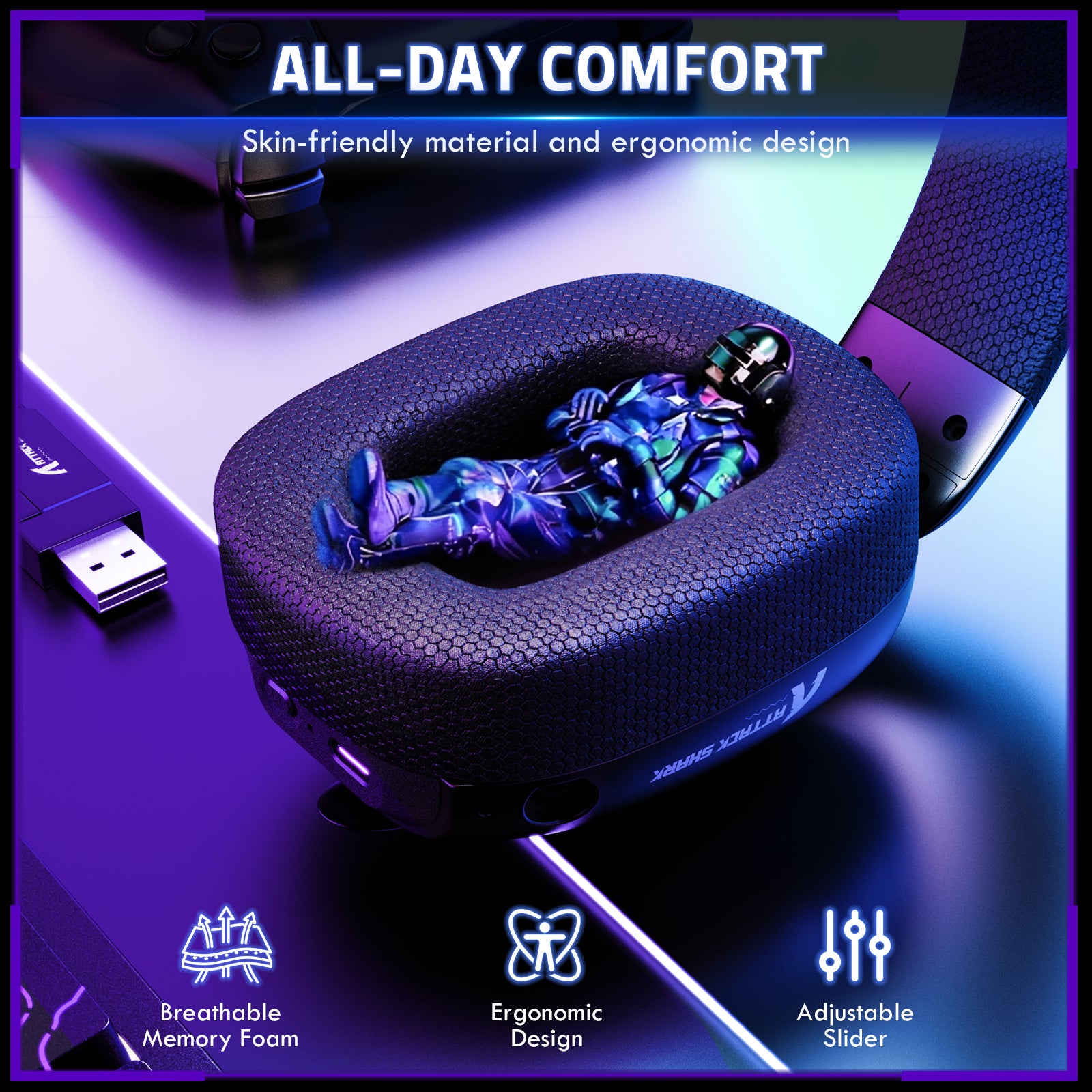 ATTACK SHARK L80PRO Wireless Gaming Headset