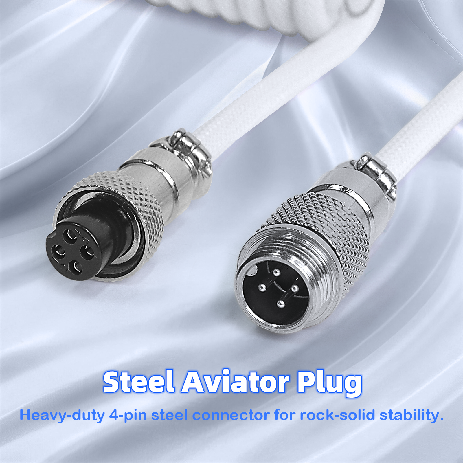ATTACK SHARK C01ULTIMATE Coiled Cable for 8KHz Magnetic Keyboard
