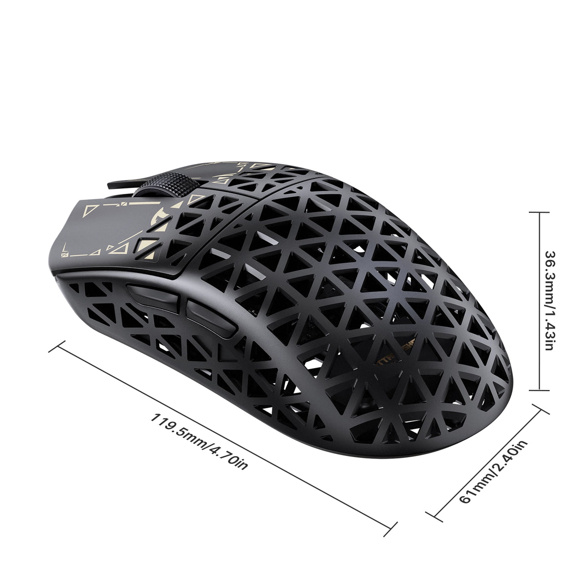 ATTACK SHARK R5 TURBO Carbon Fiber Wireless 8K Gaming Mouse