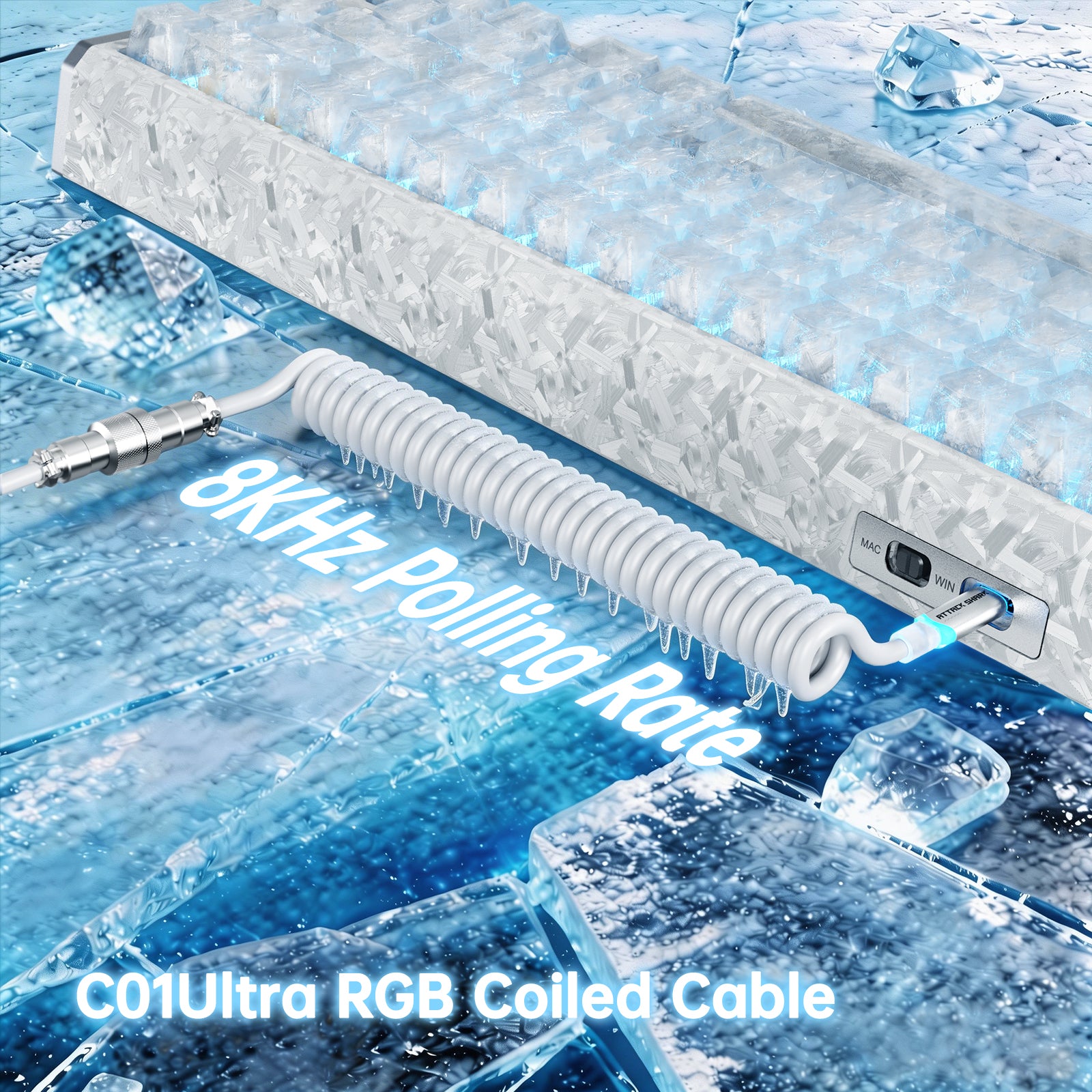 ATTACK SHARK R68 HE & X11 ULTRA Carbon Fiber Gaming Bundle With C01 ULTRA Coiled Cable