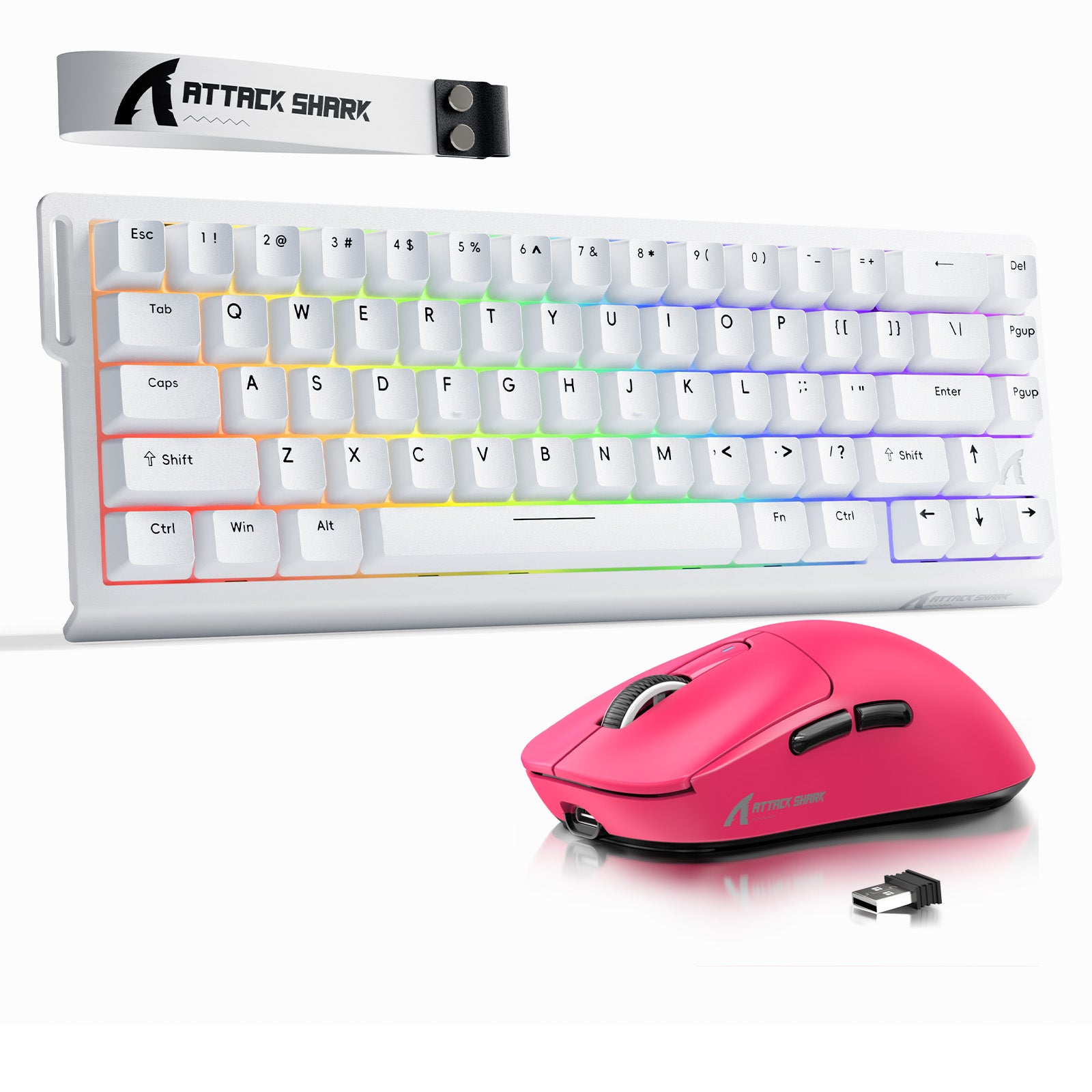 ATTACK SHARK X68HE Rapid Trigger Keyboard + X3 Wireless Gaming Mouse Bundle