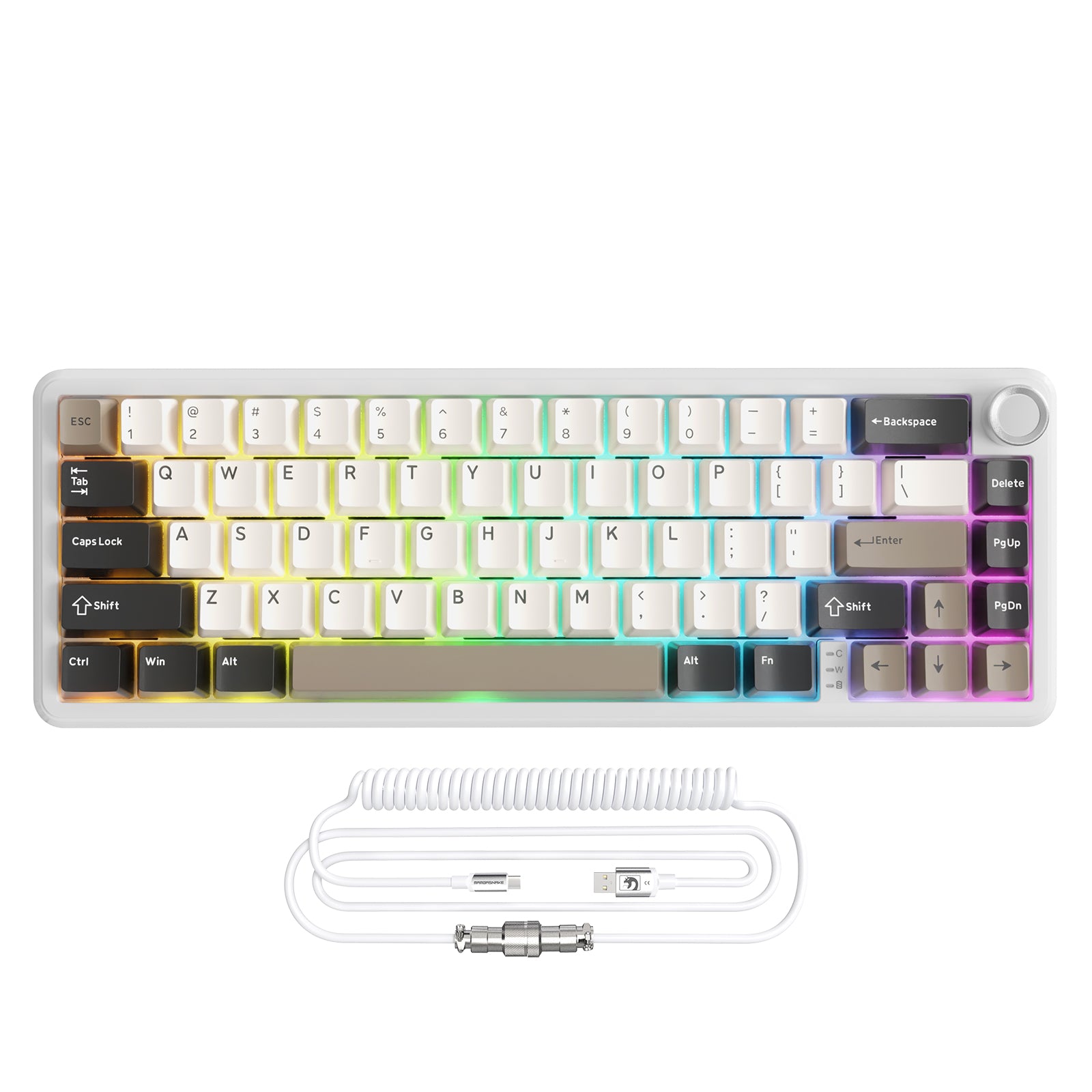 ATTACK SHARK X66 Wireless Mechanical Keyboard with 8K Coiled Cable